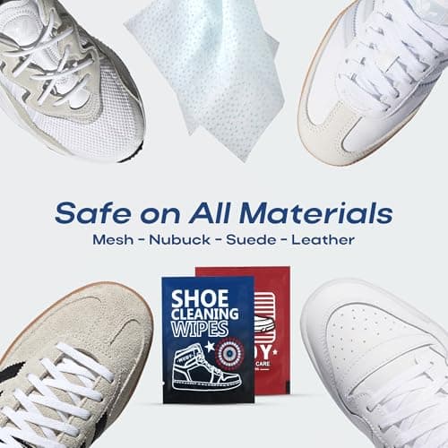 Shoe Cleaner Sneaker Cleaner Wipes 35 Packs Suede Leather Tennis Quick Cleaning Disposable Travel Portable Removes Dirt, Stains 7