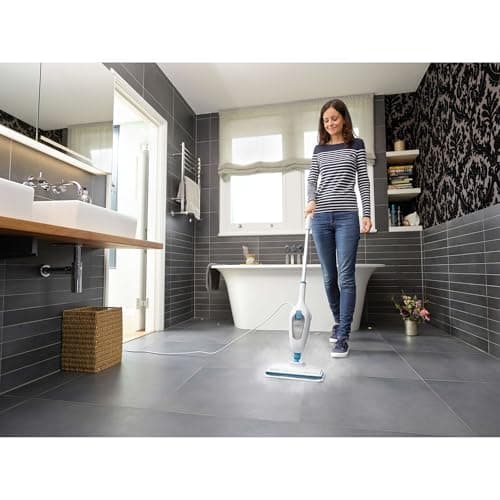 BLACK+DECKER Steam Mop, White (HSM13E1) 10