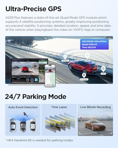 【Bundle: VIOFO A229 Plus 2CH + CPL】 VIOFO A229 Plus Dash Cam with Dual STARVIS 2 Sensors, 2 Channel HDR, 1440P+1440P Front and Rear 7