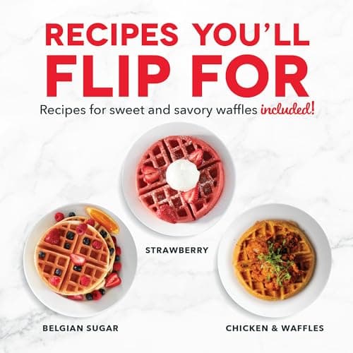 Dash Flip Belgian Waffle Maker - For Thick, Fluffy Single-Serve Waffles - Features Ceramic Nonstick Plates and Easy Flip Design - Cream 5