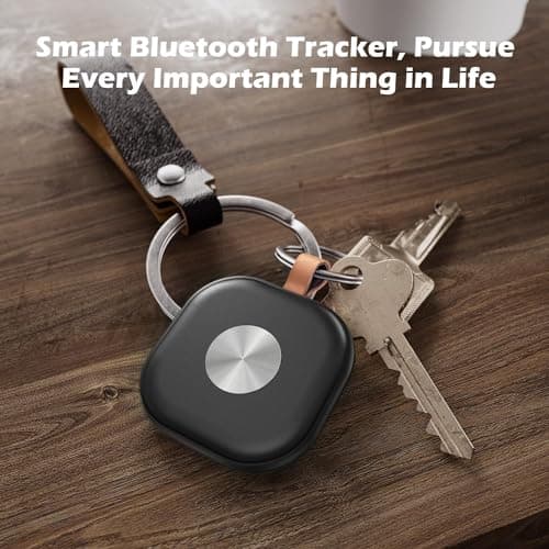 VODESON Smart Bluetooth Tracker Key Finder & Luggage Tracker, Anti-Lost Waterproof Tag Item Locator for Keys/Wallet, Compatible with Apple Find My, Replaceable Battery-4 Pack 6