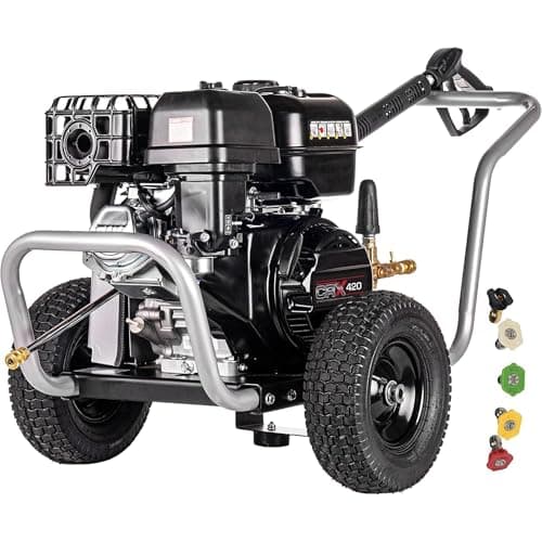 Simpson Cleaning 4400 PSI Gas Pressure Washer, 4.0 GPM Power Washer for Commercial Use, CRX Engine, 50-Foot Steel-Braided Hose, Water Blaster, 49-State (WB60824)