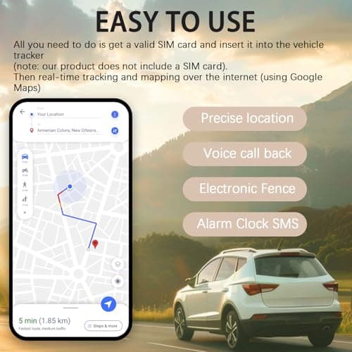 Mini GPS Tracker for Vehicles: Tracker Device for Vehicles No Subscription No Monthly Fee Car Tracker Device Hidden Magnetic Real-Time Tracking for Cars Kids Dogs (GF11-M3) 6