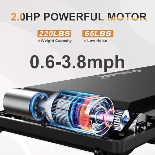 Elseluck Walking Pad, Under Desk Treadmill for Home Office, 2 in 1 Portable Walking Treadmill with Remote Control, Walking Jogging Machine in LED Display 6