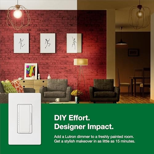 Lutron Maestro LED+ Dimmer Switch for Dimmable LED, Halogen and Incandescent Bulbs, 150W/Single-Pole or Multi-Location, MACL-153M-WH, White 9