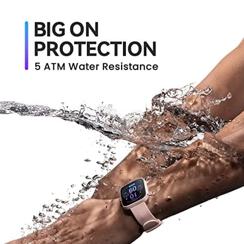 Amazfit Bip 3 Smart Watch for Android iPhone, Health Fitness Tracker with 1.69" Large Display,14-Day Battery Life, 60+ Sports Modes, Blood Oxygen Heart Rate Monitor, 5 ATM Water-Resistant (Black) 6