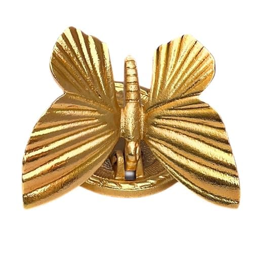 Heavy Duty Cast Iron Exterior Home Butterfly Design Door Knocker for Doors Indoor Home Knocker for Doors Beautiful Shiny Reflective Golden Finish Front Door Decor 6