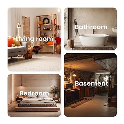 Fehom 80 Pints Dehumidifier Most Efficient Energy Star - 5,000 Sq. Ft. Dehumidifier for Basement with Drain Hose and 1.06 Gal Water Tank, Smart Dehumidifiers for Home, Large Rooms(JD025L-80) 6