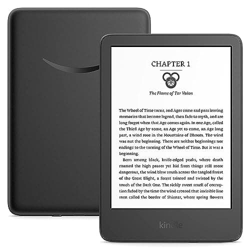International Version – Kindle – The lightest and most compact Kindle, now with a 6” 300 ppi high-resolution display, and 2x the storage – Black