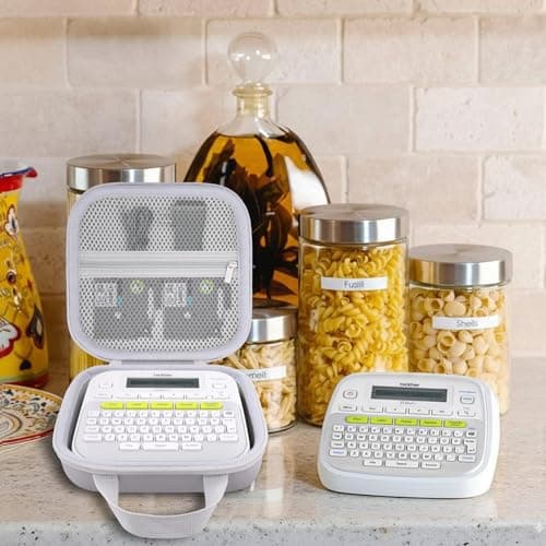 Baval Label Printer Case Compatible with Brother P-Touch PTD210/PTD220 Home and Office Everyday Label Maker(Gray Case) 9