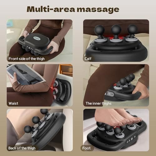 12 Head Massage Gun Deep Tissue with 9 Levels & 9 Modes,Cordless Electric Percussion Massager Tool for Back/Neck/Shoulder/Hand/Leg/Feet/-Full Body Muscle Pain Relief,Ideal Gifts for Men/Women/Mum/Dad 2
