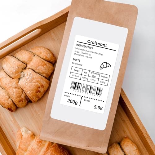 Ponek Label Maker Machine with Tpae, M260 Barcode Label Printer for Small Business, Office, Home, Address Label Printer Compatible with Phones & PC, Bluetooth Label Maker with 1 Roll Label, Black 3