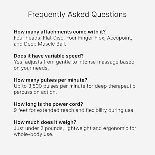 Wahl Deep Tissue Corded Long Handle Percussion Massager, Handheld Therapy with Variable Intensity to Relieve Pain in The Back, Neck, Shoulders, Muscles, & Legs, FSA Eligible, Model 4290-300 9