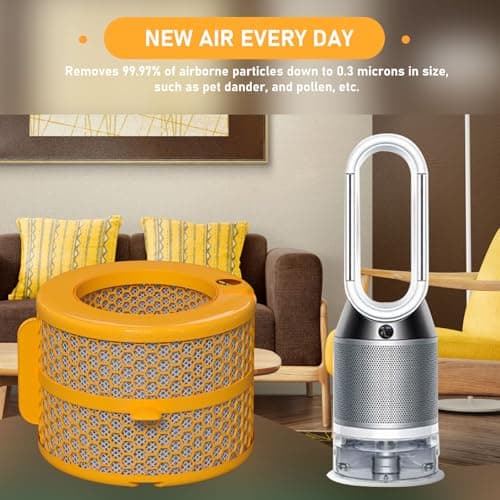 Carbon Fiber Evaporator Filter Replacement Compatible with Dyson PH01 PH02 PH03 PH04 PH3A Air Cleaner Purifier Humidifier Replacement Parts, Part No. 970718-01, 2 Pack 7