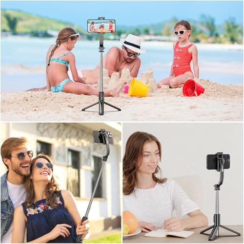 SelfieShow Selfie Stick, Extendable Selfie Stick Tripod with Wireless Remote and Tripod Stand, Portable, Lightweight, Compatible with iPhone 15 14 13 12 Pro Xs Max X 8Plus, Samsung Smartphone and More 9