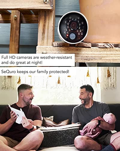 seQuro GuardPro 2 Wireless Security Camera System, 10.1-inch Touchscreen Monitor, 4CH DVR Kit, 1080p HD Outdoor Bullet Camera, Motion Detection, Night Vision, Waterproof, Free App, Home Security DVR 6