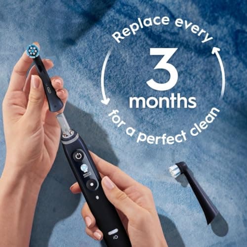 Oral-B iO Series Gentle Care Electric Toothbrush Replacement Brush Heads for an Oral-B Electric Toothbrush, 4 Count, Black 5