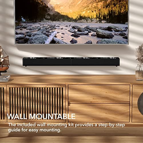 LARKSOUND 2.1 CH Soundbar with Built-in Subwoofer, 31 Inch Sound Bar for TV with Bluetooth/HDMI ARC/Optical/AUX/USB Connections 6