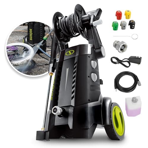 Sun Joe Electric Pressure Power Washer w/ Dual Soap Tanks, 2030 PSI (PWMA Certified), 1.76 GPM, 14.5-Amp Motor - Heavy-Duty Cleaning Machine for Patios, Decks, Sidewalks & Cars, SPX3001