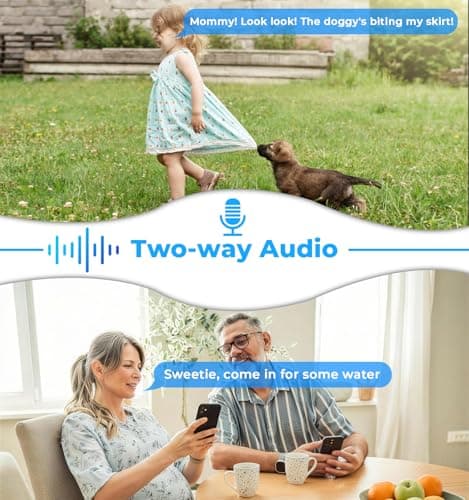 Light Bulb Security Camera 2 Packs, 5G&2.4GHz 2K Security Cameras Wireless Outdoor 360° PTZ Cameras for Home Security with Color Night Vision, 2 Way Talk, AI Human Detection, Screw in Light Socket 6