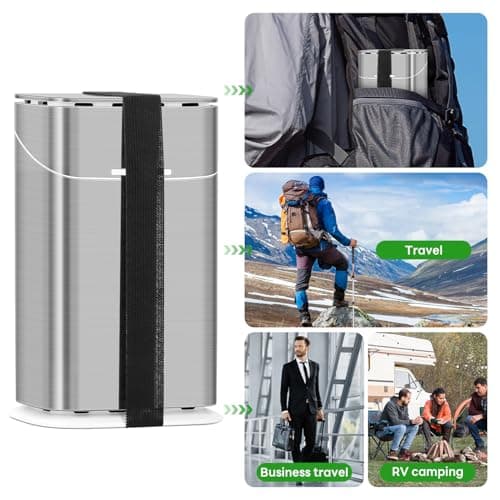 GFWARE Toothbrush Holders with Cover - 5 Slots Tooth Brush Holder for Bathroom, Detachable Bathroom Counter Organizer with Drainage Kids Toothbrush and Toothpaste Holde, Silver 7