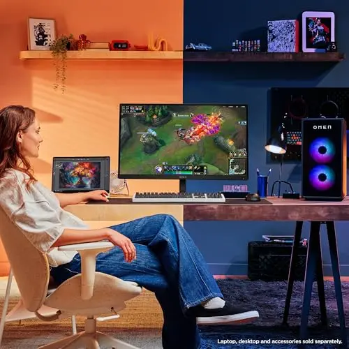 HP OMEN 27 inch QHD 180Hz Gaming Monitor, Quad HD Display (2560 x 1440), IPS Panel Technology, HDR 400, 1ms GtG (with Overdrive), AMD FreeSync, Black, 27q G2 (2025) 12