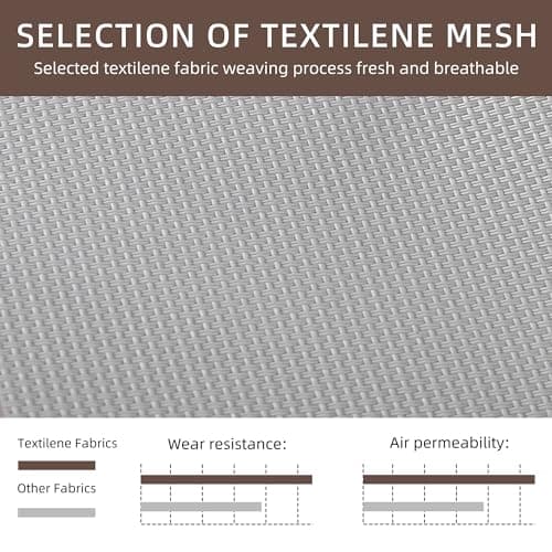 Shintenchi Patio Chaise Lounge Set of 2, Pool Chaise Lounge with Arm,Outdoor Lounge Chair with 5 Adjustable Backrest,Sunbathing Recliner,Beach Chair,Pool Chairs,Light Grey 7