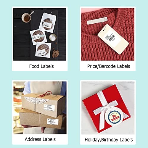 NETUM P58C Mini Label Printer - Portable Barcode Label Maker with Bluetooth, Inkless Thermal Printing for Retail, Clothing, Small Business & Home Office (Green) 7