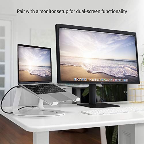 Twelve South Curve for MacBooks and Laptops | Ergonomic desktop cooling stand for home or office, white (special edition) 6