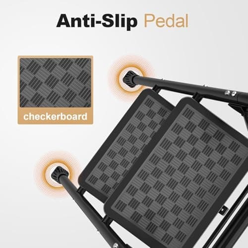 HBTower 2 Step Ladder, Step Stool for Adults,2 Step Ladder Folding Step Stool with Wide Pedal Ergonomic Design 6