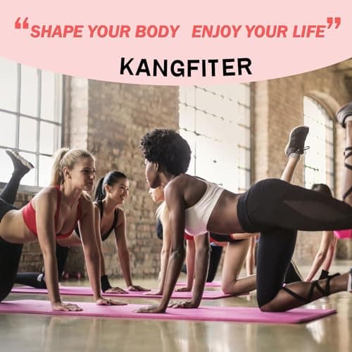 KANGFITER Non-Slip Fabric Resistance Bands for Working Out, Loop Exercise Bands for Booty Leg, Butt, Glute, Workout Bands with Tape Measure and Hair Ties for Home Gym Fitness, Yoga, Pilates 9