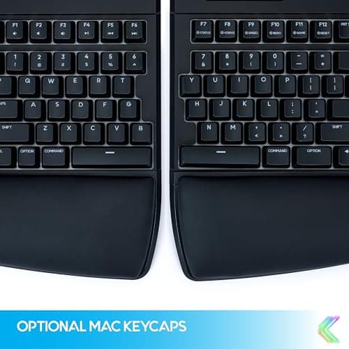 KINESIS Freestyle Edge RGB Plus Split Mechanical Keyboard | Hotswap Linear Switches | RGB | Ergonomic | Detachable Palm Support | Fully Programmable | Mac Keycaps Included | Lift Kit Included 7