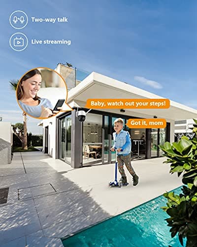 Imou Security Camera Outdoor with Floodlight and Sound Alarm, 4MP QHD Pan/Tilt 2.4G Wi-Fi Camera, IP66 Weatherproof 2.5K Bullet Camera, Full Color Night Vision IP Camera with 2-way Talk, Cruiser 8