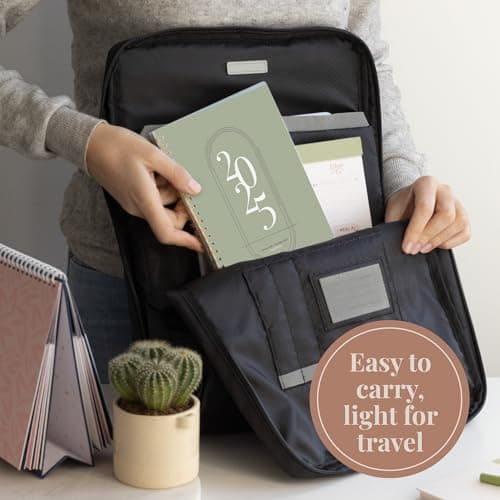 Rileys 2025 Weekly Planner - Annual Weekly & Monthly Agenda Planner, Jan - Dec 2025, Flexible Cover, Notes Pages, Twin-Wire Binding (8 x 6-Inches, Green) 7