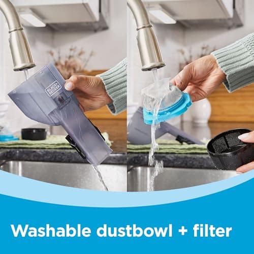 BLACK+DECKER dustbuster Blast Cordless Handheld Vacuum, Home and Car Vacuum (HNVD220J00) 9