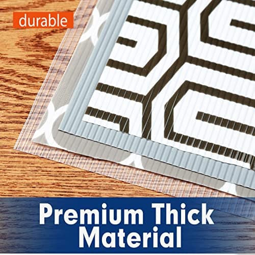 Shelf Liner, Drawer Liner, 12 x 120 Inches Cabinet Liner for Kitchen Cabinets Non-Adhesive Shelf Liners, Waterproof Shelf Paper with Non-Slip, Durable Liners, Clear 5