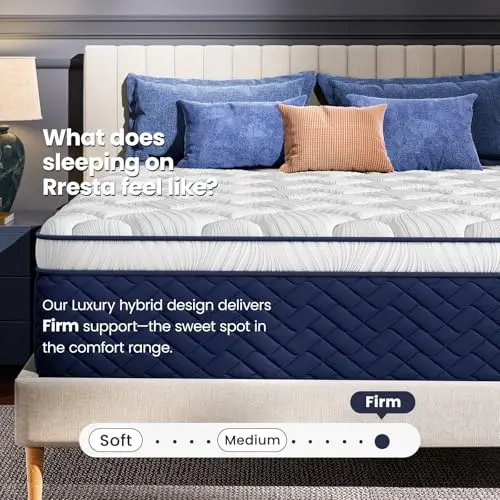 Extra Firm Queen Mattress 12 Inch - Hotel Collection Hybrid Mattress with 5-Zone Support, Luxury Sleep Comfort, Extra Back & Hip Support, Fiberglass-Free, CertiPUR-US Certified, 365-Night Trial 5