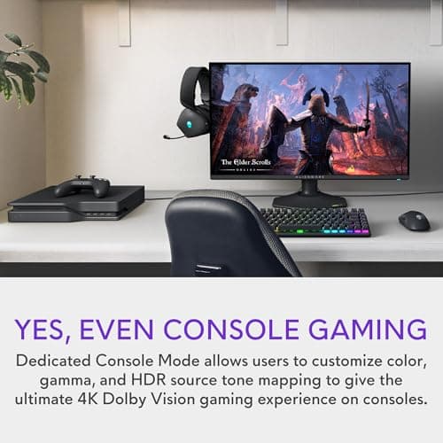 Alienware 27 4K Dual-Resolution Gaming Monitor - AW2725QF - 4K at 180Hz and FHD at 360Hz, 0.5ms GTG 1ms GTG (Extreme Mode), VESA AdaptiveSync, NVIDIA G-SYNC Compatible, HDMI/DP/USB 3.2 Gen1 - Black 9