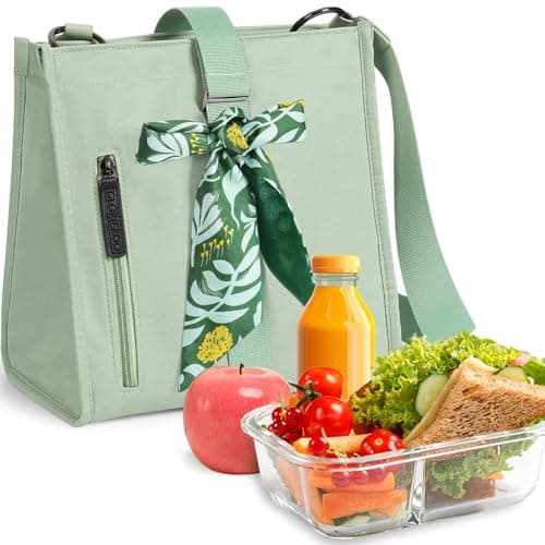 GLORIEROO Lunch Box Bag Women Girls - Insulated Leakproof Waterproof Lightweight Reusable Cooler for Work Picnic - Back to School Teacher Mothers Day Christmas Birthday Gifts