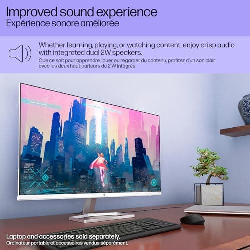 HP Series 5 27 inch FHD Monitor, Full HD Display (1920 x 1080), IPS Panel, 99% sRGB, 1500:1 Contrast Ratio, 300 nits, Eye Ease with Eyesafe Certification, 527sa (2024) 9