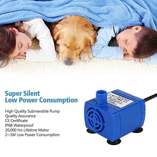 iPettie Tritone Ceramic Cat Water Fountain, Heavy-Duty Waterer for Pets, 2.1 Liters / 2.2 Quart Filtered Water Purifier with Replacement Filters and Foam, White 5