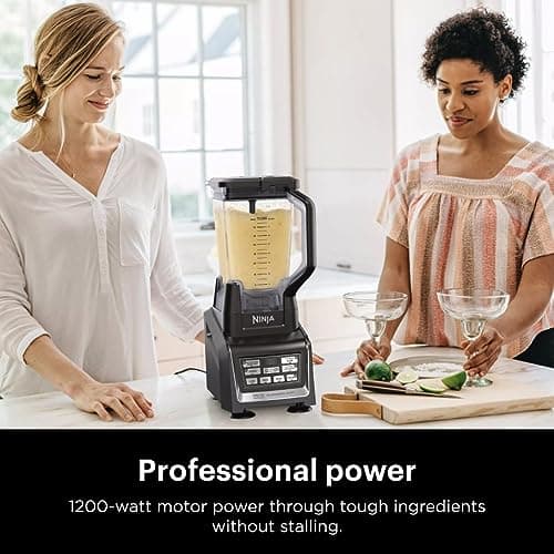 Ninja BL642 Nutri Ninja Personal & Countertop Blender with 1200W Auto-iQ Base, 72 oz. Pitcher, and 18, 24, & 32 oz. To-Go Cups with Spout Lids, For Smoothies, Shakes & More, Dishwasher Safe, Black 5