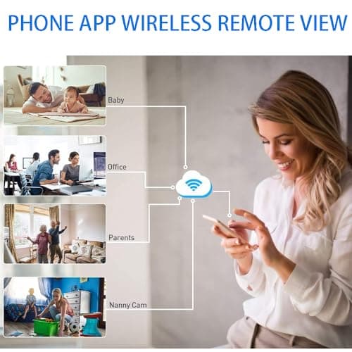 Small Indoor Outdoor Camera Security Wireless Home Cameras 4K Mini WiFi Pet Camaras, HD Tiny Nanny Cam,Wide Angle,Night Vision, Home Indoor Outdoor Camara,Can No Need WiFi Cams For House Security 9