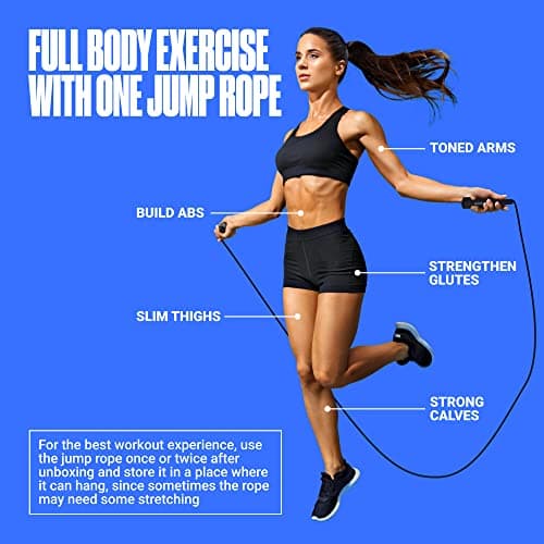 Adjustable Jump Rope for Fitness and Exercise – Skipping Rope for Cardio, Boxing, and Weight Loss – Speed Rope perfect for Men & Women 5