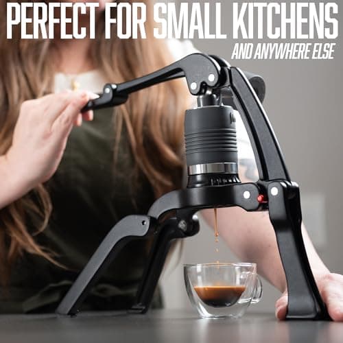 Flair GO: Portable, Collapsible Lever Espresso Machine for 9BAR Espresso Anywhere (Grounds Model) 9