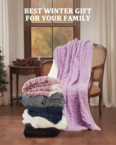 CAROMIO Heated Throw Blanket - Thick Tufted Sherpa Electric Blanket Throw with 10 Heating Levels and 10 Time Settings, ETL Certified Machine Washable Fast Heating Blanket Throw 50"×60", Grey 8