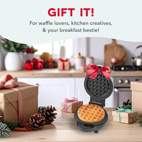 Dash MultiMaker® Mini Maker System - Compact Waffle Maker for Family Breakfasts - Removable Griddle Plates & nonstick surface - 6 Plates & Storage Case - Aqua 7