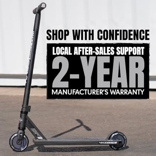 Pro Trick Stunt Scooter for Kids Ages 8-12 – Lightweight Durable 2 Wheel Freestyle Scooter for Skatepark and Street – Easy Assembly – Madd Gear MG3 8