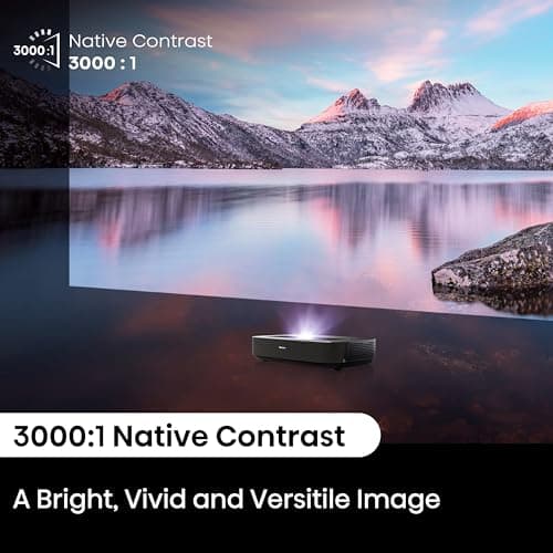 Hisense PL1 Ultra Short Throw Home Theater Smart Projector, 80"-120", 4K UHD, Dolby Vision & Atmos, HDR10, Google TV, Netflix, 2200 ANSI Lumens 8