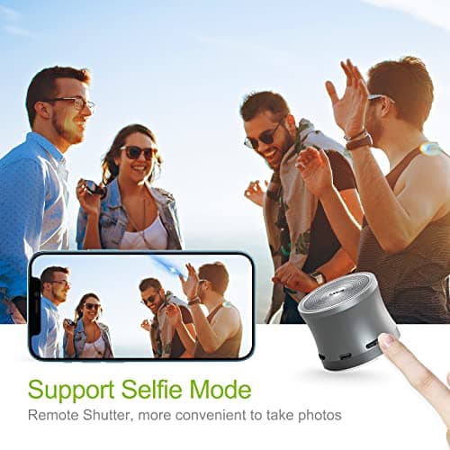 EWA A109mini Bluetooth Speaker with Bass Radiator, Enhanced Bass, Portable Wireless Speaker for Home, Hiking and More - Gray 6